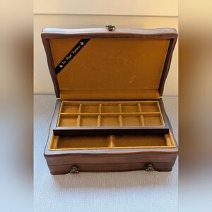 Wooden Jewelry Organizer with Velvet Lining